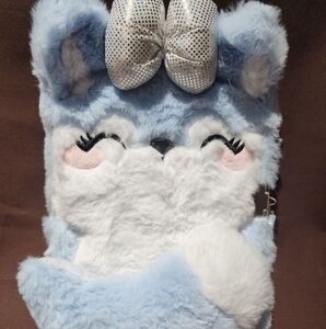 Blue Huskey Furry Lock Diary NWOT